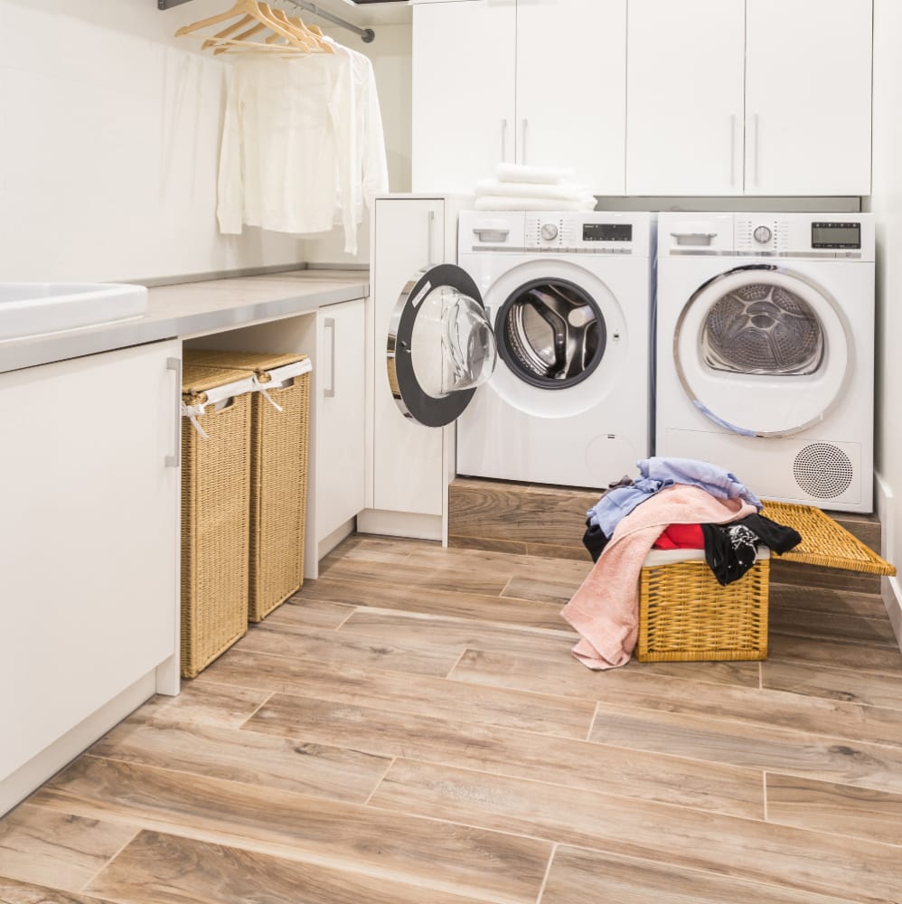 waterproof flooring options for laundry rooms